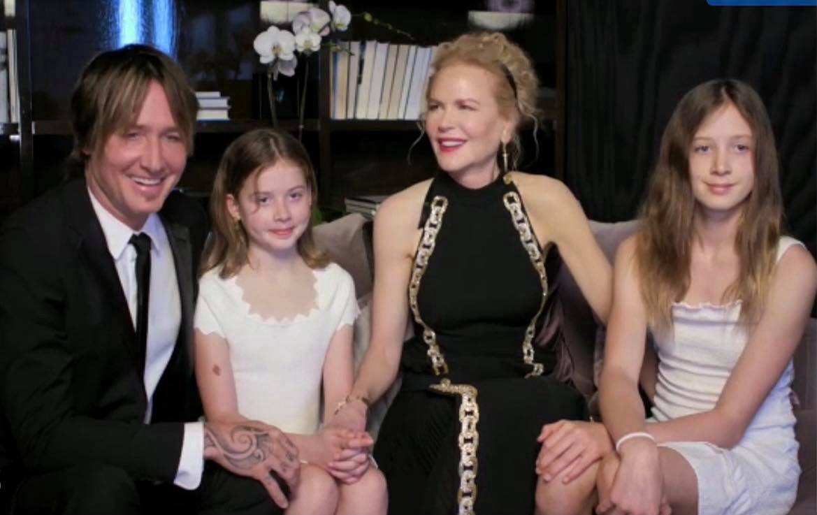 Nicole Kidman z rodziną