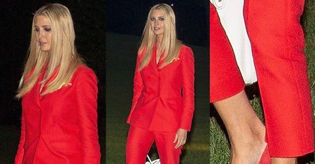 Elegancka Ivanka Trump dziobie drogimi szpilkami w trawniku