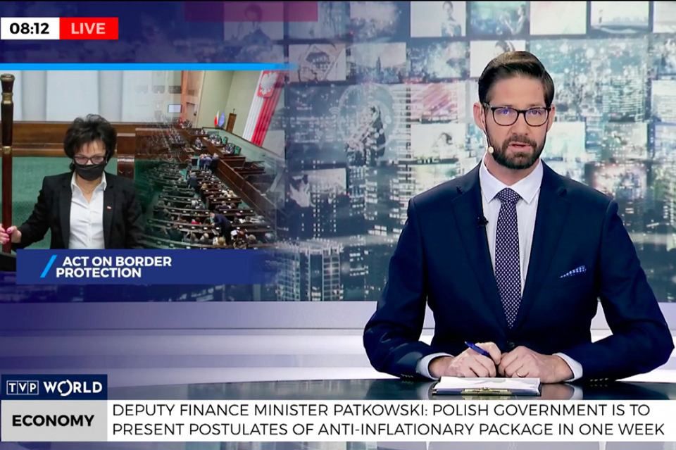 Prowadzący TVP World Donald Arleth 