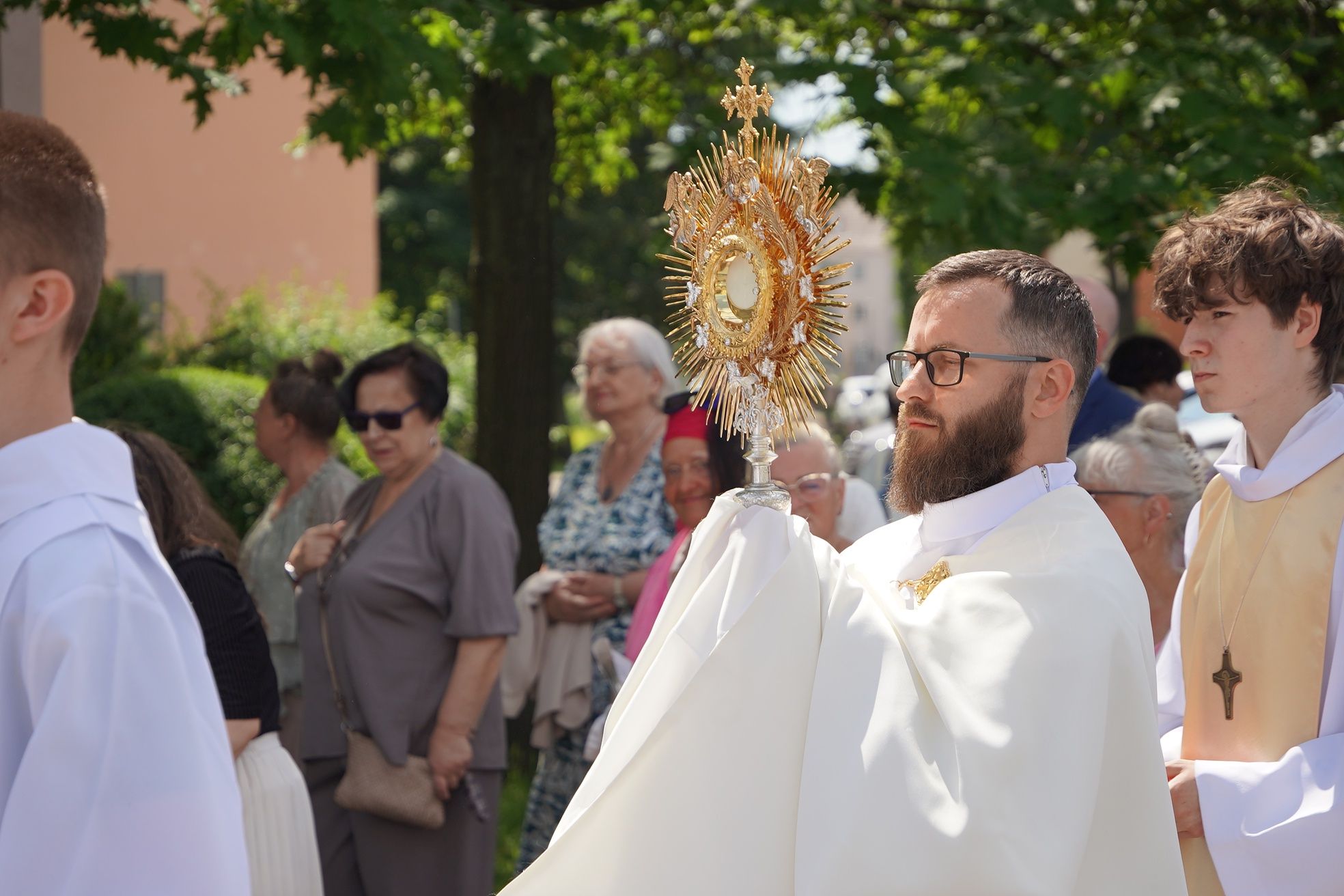 Procesja Bożego Ciała w parafii pw. Św. Antoniego w Pile