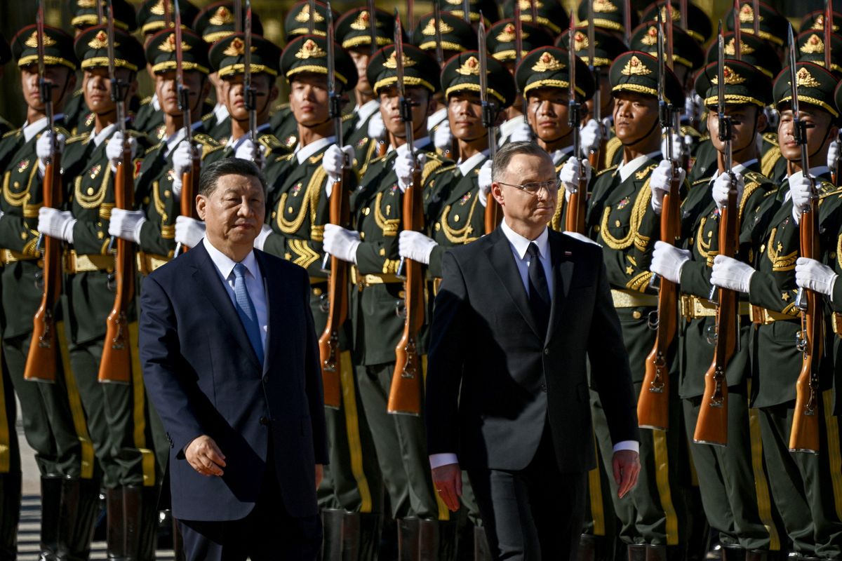 Andrzej Duda i Xi Jinping