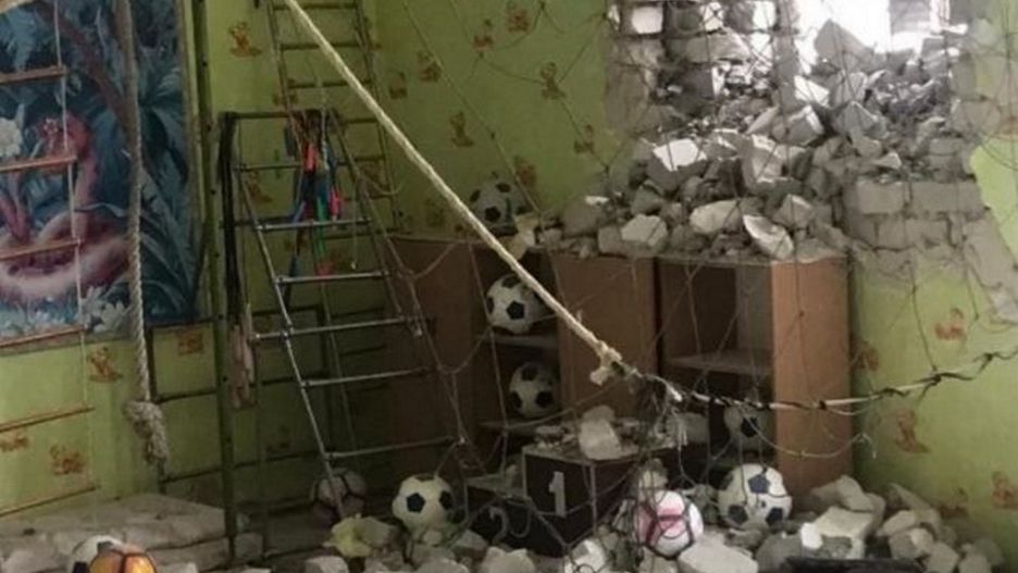 Ostrzelane przedszkole