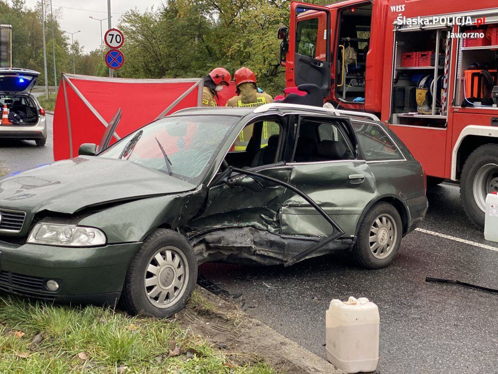 Śląskie. Tragiczny wypadek w Jaworznie. Zginął, bo wymusił pierwszeństwo