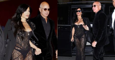 Jeff Bezos i odziana w koronki Lauren Sanchez maszerują na przyjęcie Dolce&Gabbana w Mediolanie (ZDJĘCIA)