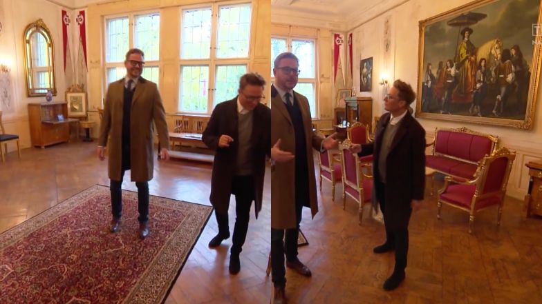 Tak mieszka książę Jan Lubomirski. Fot. screen z programu "Pytanie na śniadanie" w TVP 2
