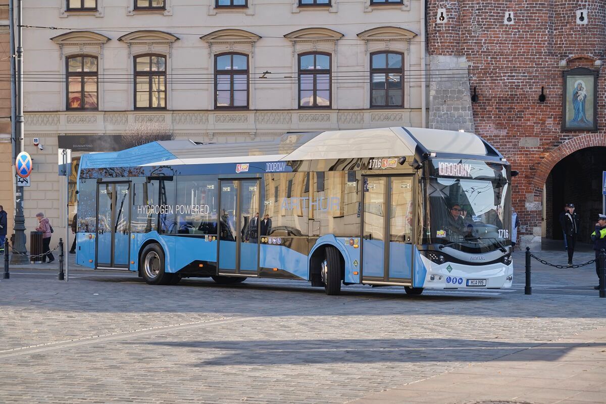 Autobus wodorowy Arthur Bus na testach w Lublinie