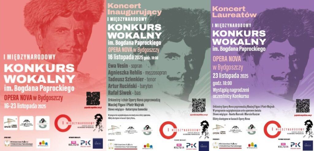 Oficjalny plakat Konkursu | Plakat koncertu inauguracyjnego | Plakat Koncertu Laureatów © materiały prasowe