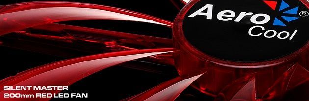 Aerocool Silent Master wentylator 200 mm LED grafika