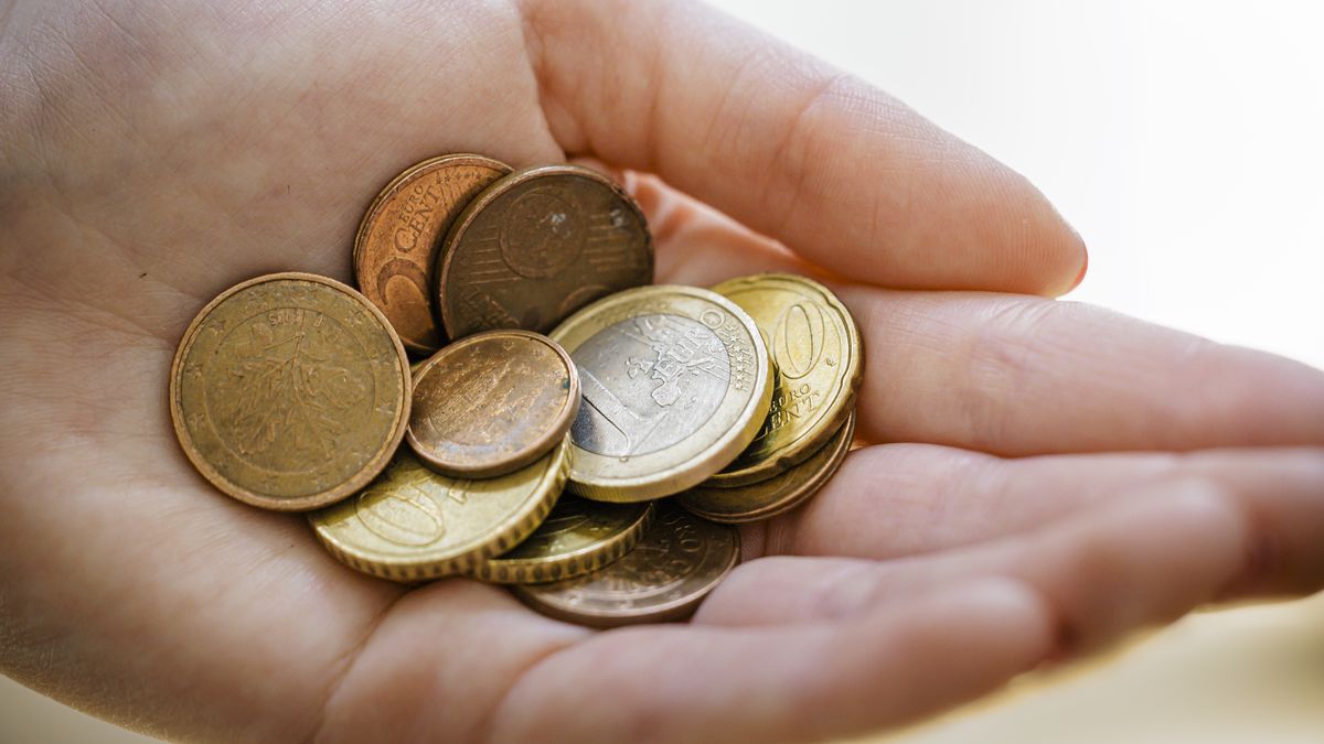 BERLIN, GERMANY - MARCH 11: Symbolic image on the topic of inflation. Euro coins rest in a hand on March 11, 2026 in Berlin, Germany. (Photo by Thomas Trutschel/Photothek via Getty Images)