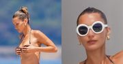 Odziana w skąpe bikini Bella Hadid relaksuje się na jachcie w Saint-Tropez (ZDJĘCIA)