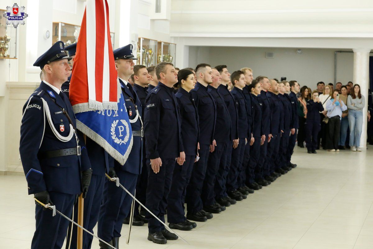 Ślubowanie nowych policjantów w Lublinie