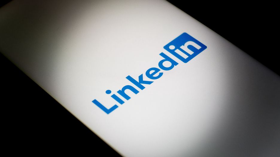 The LinkedIn logo is being displayed on a smartphone screen in Athens, Greece, on December 24, 2023. (Photo by Nikolas Kokovlis/NurPhoto via Getty Images)