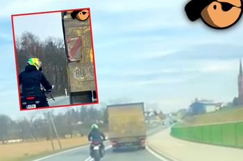 Agresywne zachowanie motocyklisty na DW 933. Zrobił to celowo
