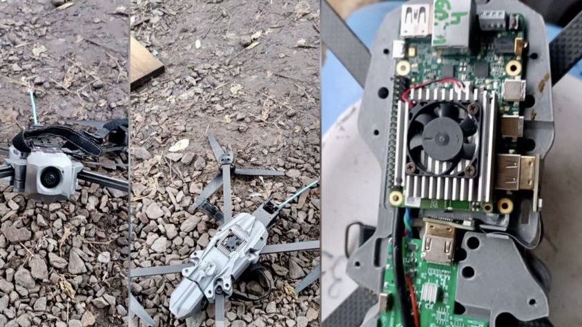 Ukraiński dron FPV z modułem Google Coral AI.