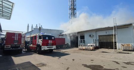 Pożar w Kaliningradzie. Płonie budynek browaru