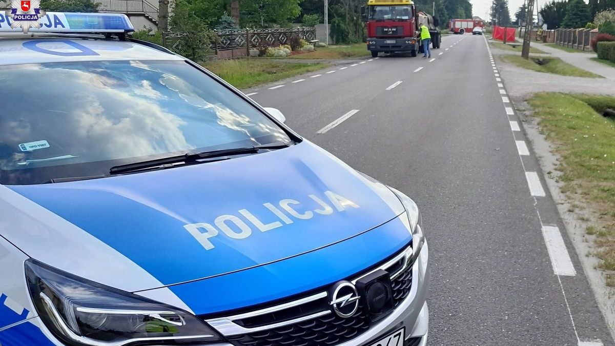 4-latka wbiegła pod ciężarówkę w Czerśli