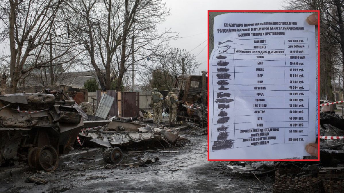 Za to rosyjscy żołnierze dostają gratyfikacje. Jest cała lista