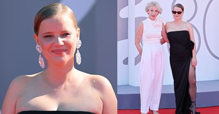 Joanna Kulig gra nogą na Festiwalu Filmowym w Wenecji. Postawiła na suknię z ODWAŻNYM wycięciem (ZDJĘCIA)