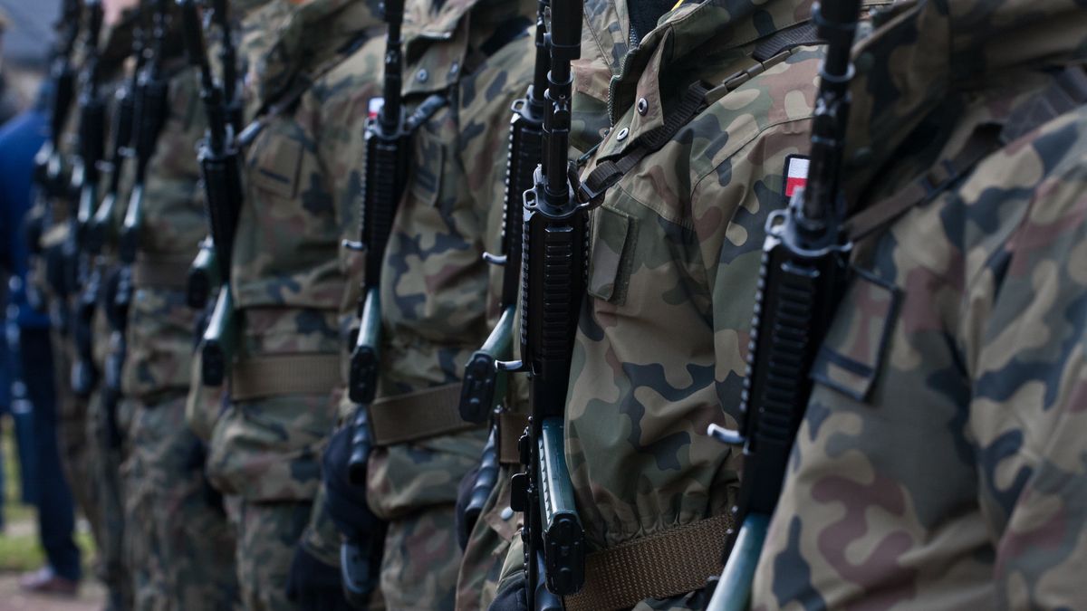 wojsko, wojna, karabin, mundur, parada, musztra