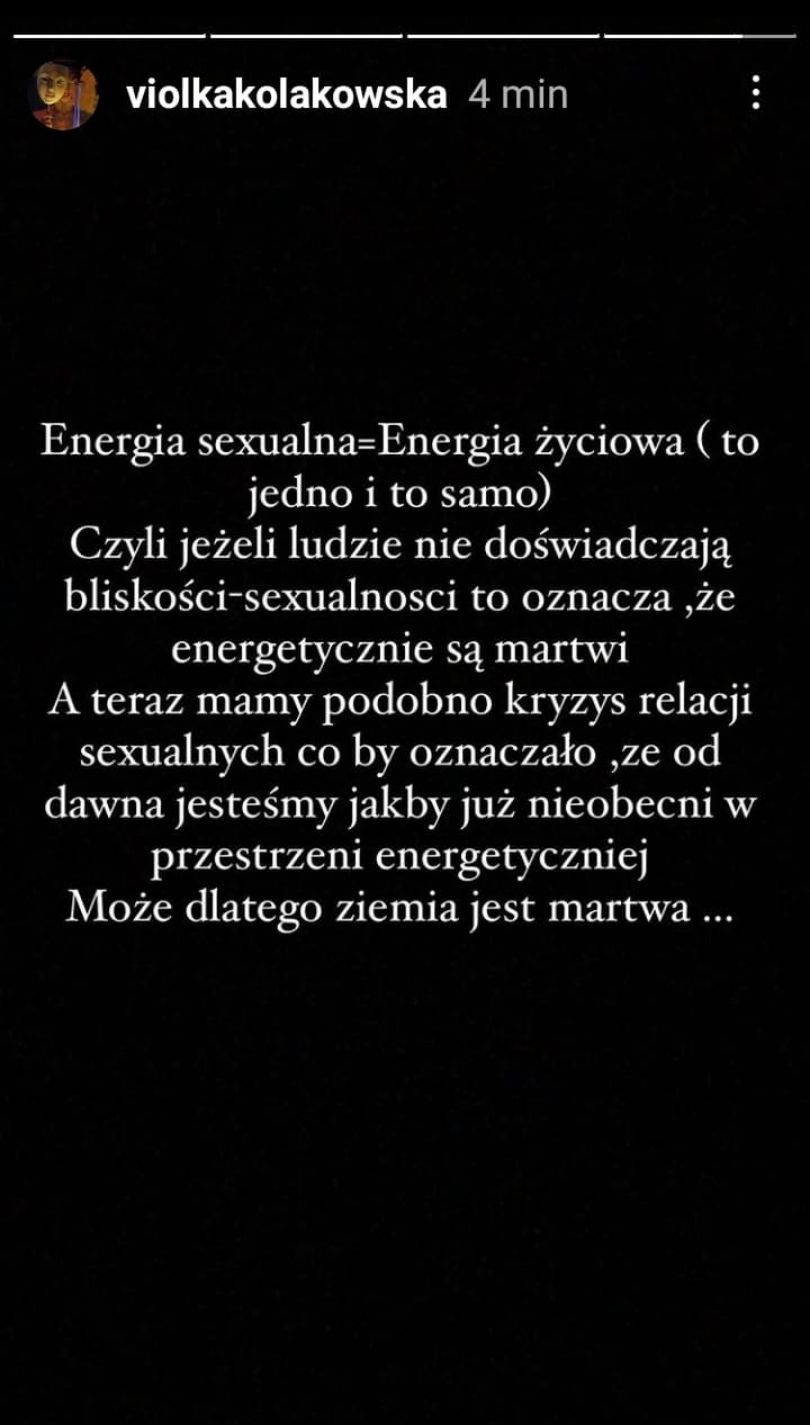 Viola Kołakowska zamartwia się "kryzysem" seksualności