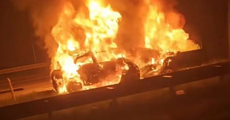 Tragedia na A1. Pierwsze sekundy po zdarzeniu. Porażające nagranie