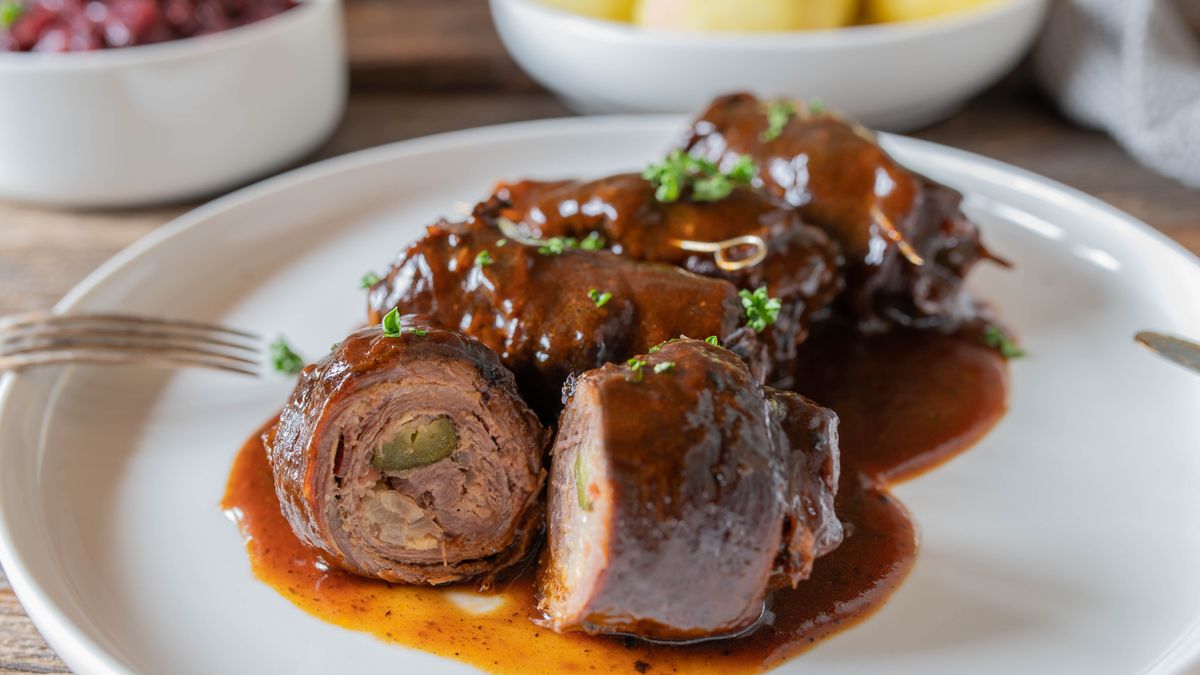 Aromatyczne roladki wołowe