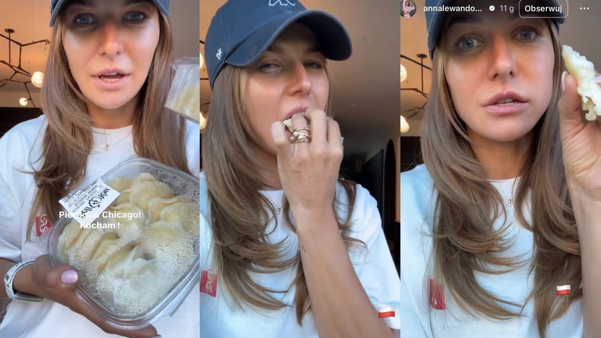 Anna Lewandowska wcina pierogi, chociaż nie je laktozy