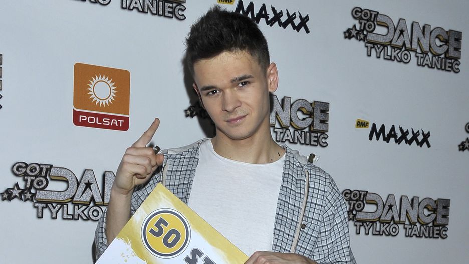 Kaczorex po wygraniu 100 tys. zł w "Got to dance" w 2013 r.