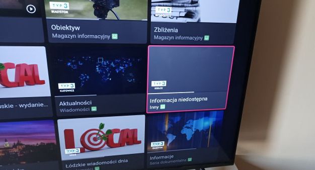 Brak EPG TVP3 Kielce. „Przyczyny techniczne”