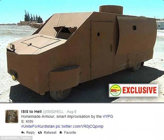 To nie film! Takimi „czołgami” domowej roboty Kurdowie walczą z islamistami z ISIS 12