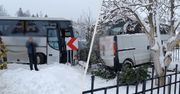 Zasypane drogi. Wypadek autokaru z dziećmi w Zakopanem