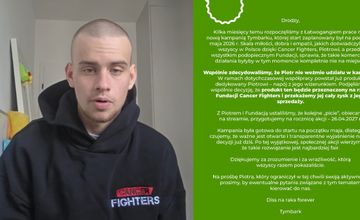 Zyski z napoju Łatwoganga Tymbark przekaże na rzecz Cancer Fighters. "Komercyjne działania byłyby nie na miejscu"