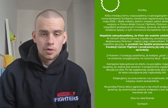 Zyski z napoju Łatwoganga Tymbark przekaże na rzecz Cancer Fighters. "Komercyjne działania byłyby nie na miejscu"