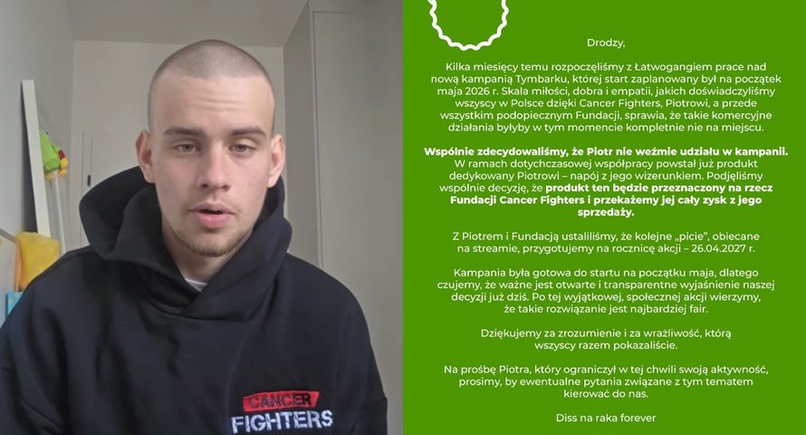 Tymbark zdecydował, co zrobi z napojem Łatwoganga. "Komercyjne działania byłyby nie na miejscu"