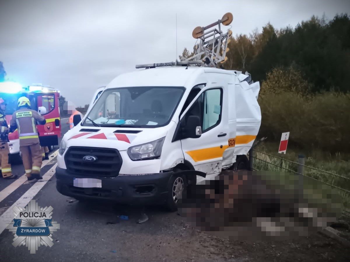 Zdarzenie drogowe DK 50 Morgi
