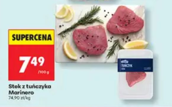 Stek z tuńczyka dostępny w promocji w Lidlu i Biedronce
