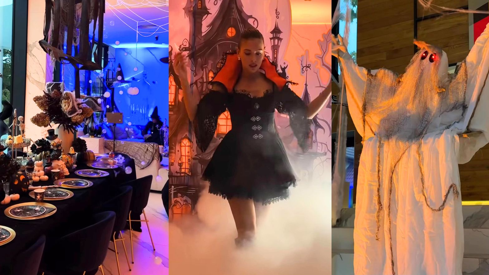 Klaudia Halejcio udekorowała willę na Halloween