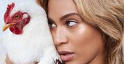 Beyonce pozuje z kurą...