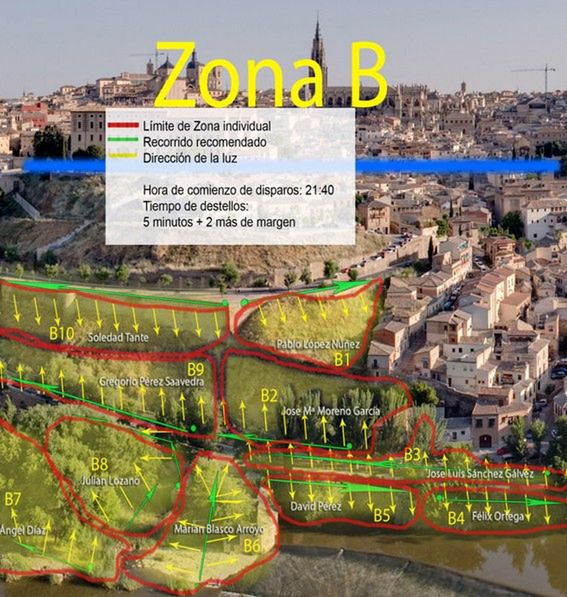Nocna panorama Toledo i 3 tysiące błysków z lamp. To się nazywa kreatywne oświetlenie! 3