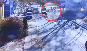 Dźwig runął na ziemię w Wieliczce. Nowe nagranie z momentu katastrofy