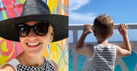 Małgorzata Kożuchowska relaksuje się na Bahamach. Pochwaliła się zdjęciem z synem (FOTO)