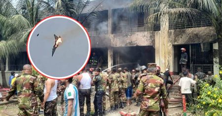 Katastrofa myśliwca w Bangladeszu. Maszyna spadła na szkołę. 18 osób zginęło