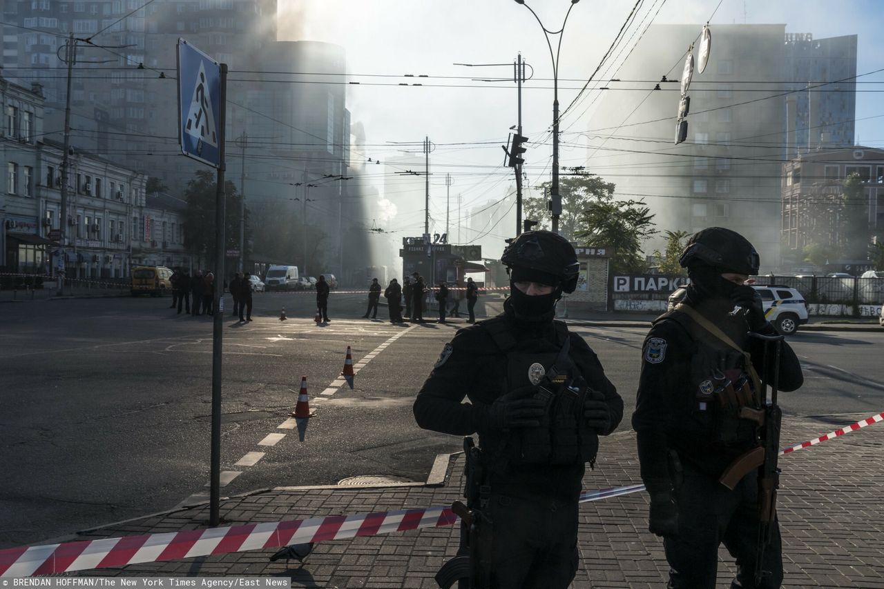 Atak Rosjan w Kijowie. Celny cios Ukrainy, rakiety strącone