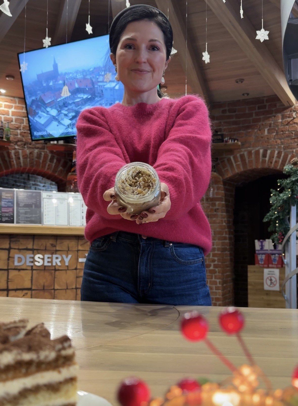 Krem sułtański z kawiarni Wieża Ciśnień w Chełmnie