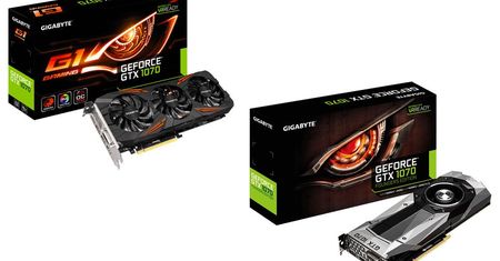 Gigabyte też ma karty GeForce GTX 1070 - referenta i G1 Gaming