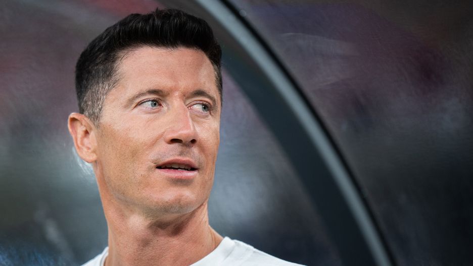 Robert Lewandowski appears before the international friendly match between Poland and Moldova at Silesian Stadium in Chorzow, Poland, on June 6, 2025. This game is part of preparations for upcoming FIFA World Cup European qualifying matches. (Photo by Marcin Golba/NurPhoto via Getty Images)