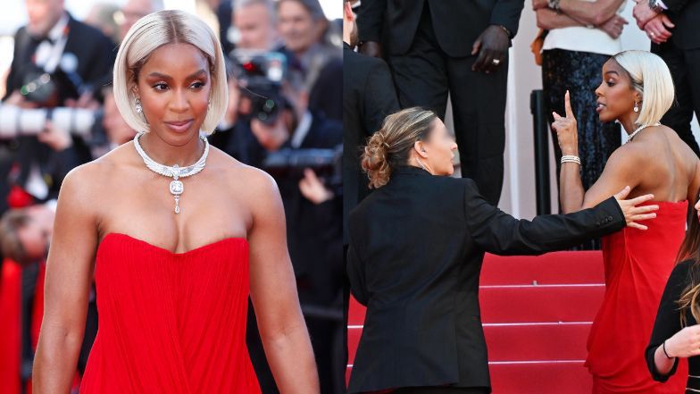 Wściekła Kelly Rowland ZBESZTAŁA ochroniarza w Cannes! "Nie obchodzi ją, czy wyjdzie na divę" (WIDEO)