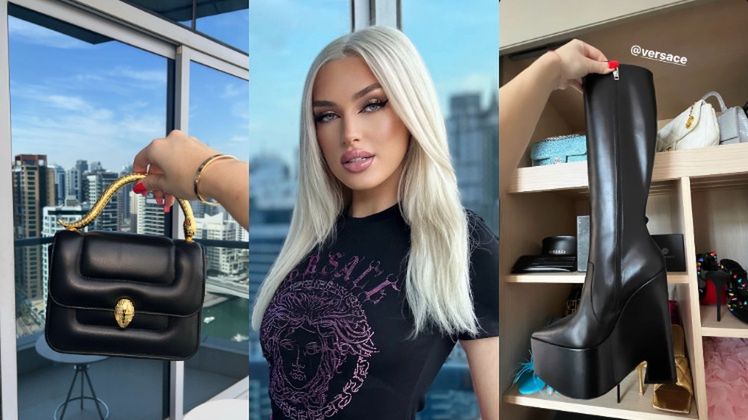 Caroline Derpienski chwali się w Dubaju luksusową garderobą