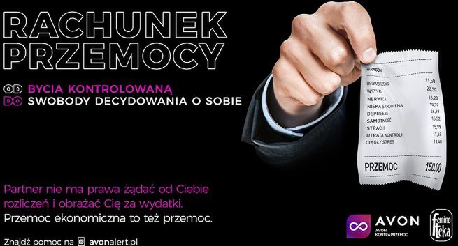 Avon i Feminoteka w kampanii #RachunekPrzemocy poruszają problem przemocy ekonomicznej