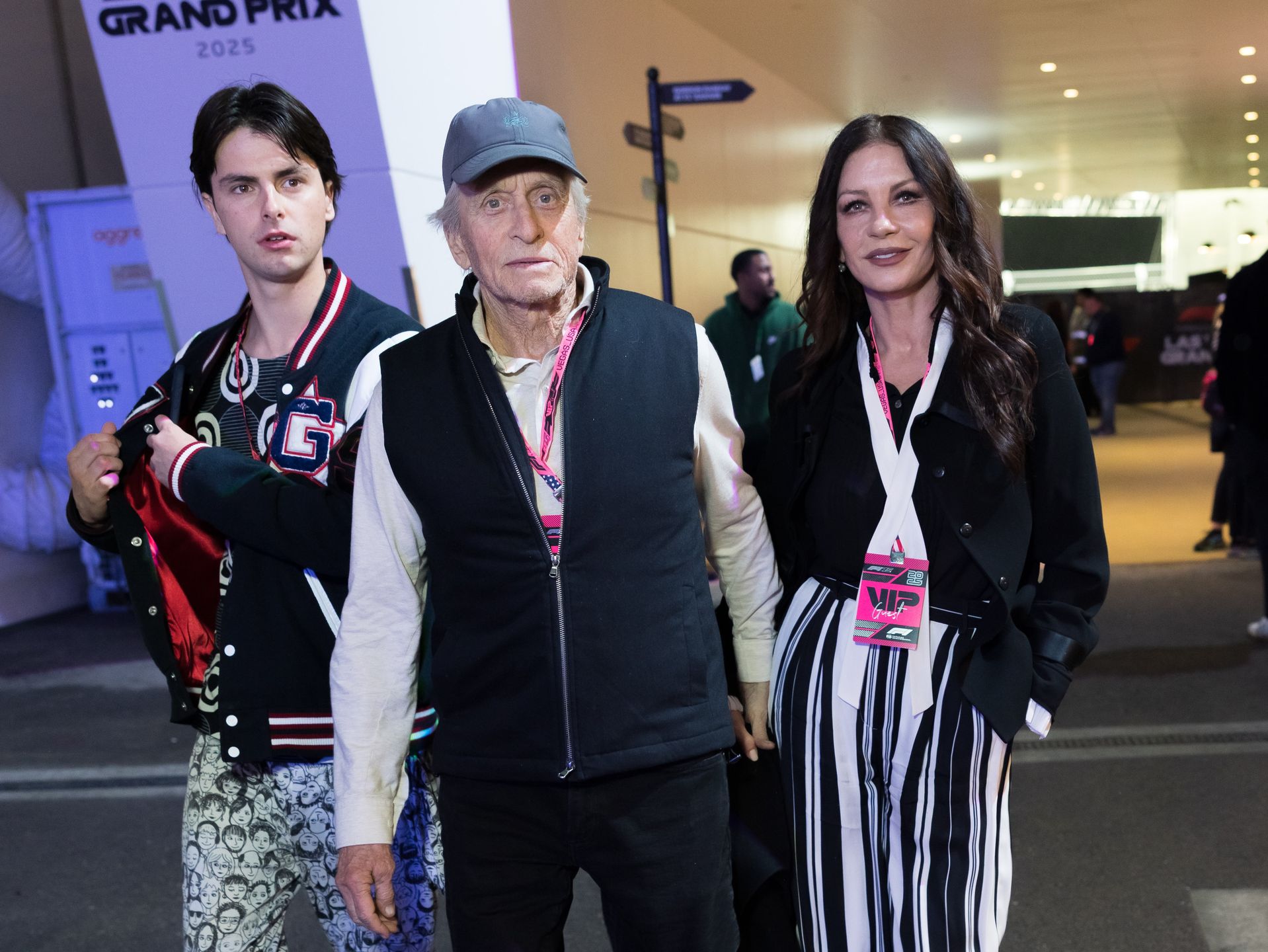 Catherine Zeta-Jones i Michael Douglas z synem
